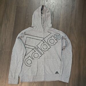 Adidas Women's Light Gray Hoodie